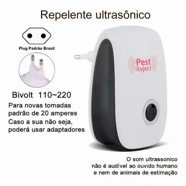 Repelente Eletrônico Ultrasonic Electromagnetic - Image 2