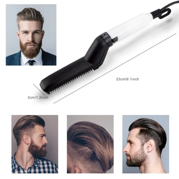 Chapinha prancha Modelador E Alisador De Cabelo E Barba Masculino - Image 4