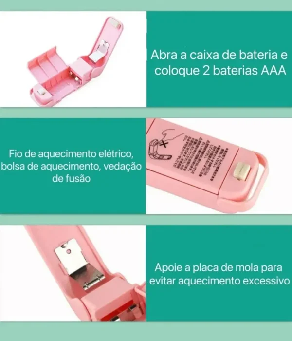 Clipe para selar embalagens de sacos plásticos, selador portátil coloridos - Image 5