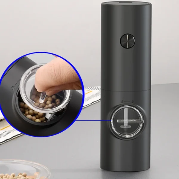 Moedor automático elétrico de pimenta e sal com luz LED - Image 6