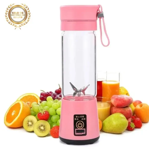 Mini Liquidificador Portátil Take Juice Cup 6 Lâminas Recarregável - Image 2