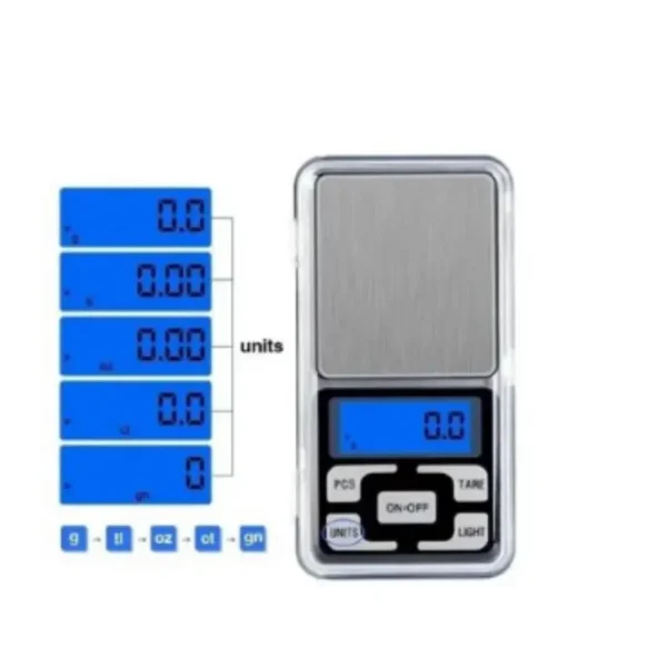 Mini Balança Digital De Bolso E Alta Precisão 0,1g Até 500g - Image 3