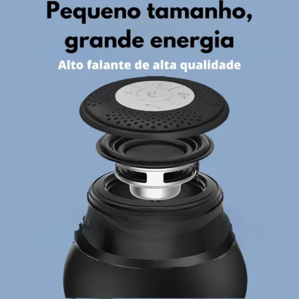 Caixa de Som Portátil Sem Fio Recarregável com Luz RGB - Image 6