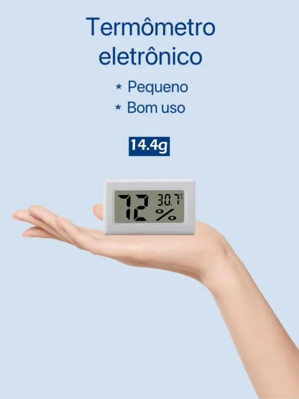 Mini termômetro digital LCD e medidor de umidade - Image 2