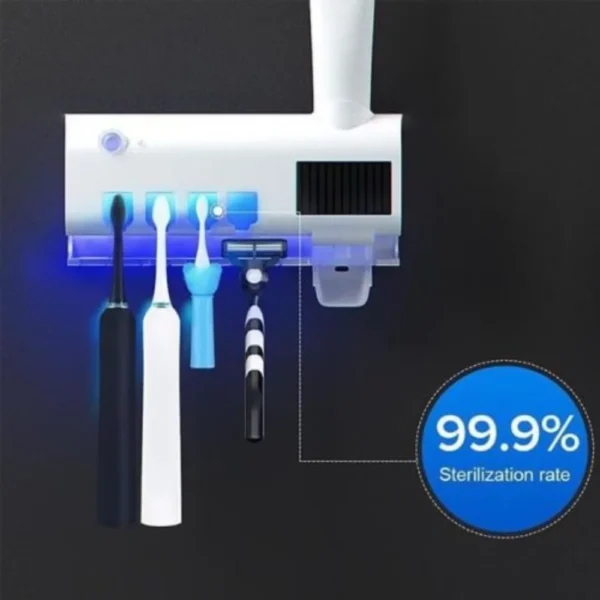 Porta Escova de Dentes com Dosador de Pasta Automática e Esterilizador UV - Image 5