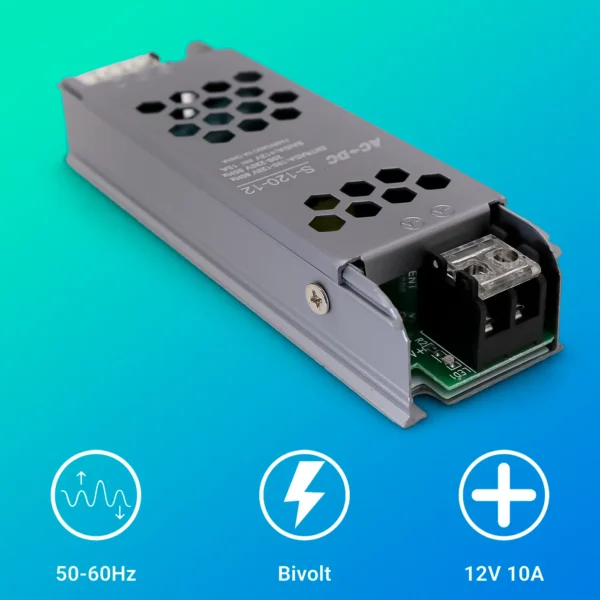 Fonte de alimentação 10A 12v 120W - Image 3
