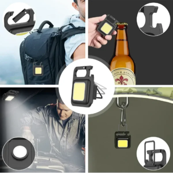 Mini Lanterna Com LED Portátil USB Recarregável - Image 6