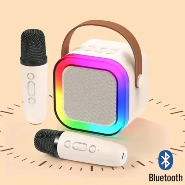 karaoke portátil c/ Microfone de áudio Bluetooth K12. - Image 2