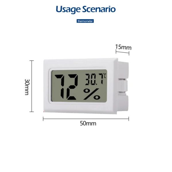 Mini termômetro digital LCD e medidor de umidade - Image 6