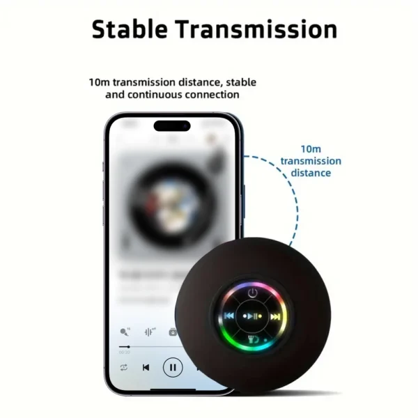 alto-falante Portátil sem fio bluetooth alto-falante led IPX4 à prova de água. - Image 5