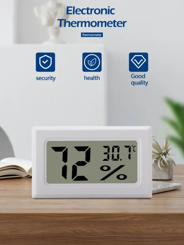 Mini termômetro digital LCD e medidor de umidade