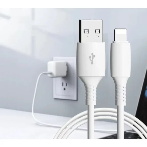 Cabo USB para iPhone Lightning 1 metro de carregamento rápido